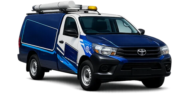 Service van parked on a Beaumont Hills street